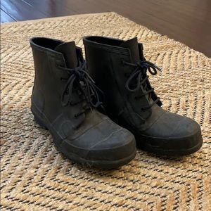 Hunter Lace up Rain boots